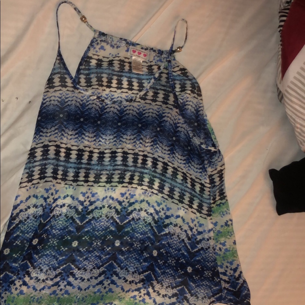 “Three Pink Hearts” Tank Top (XL)